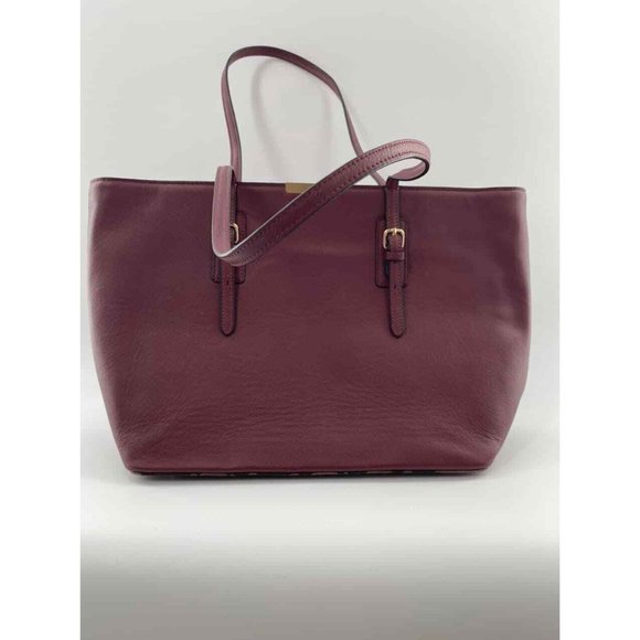 Hilary Radley Bags Hilary Radley Leather Jane Tote In Bordeaux With